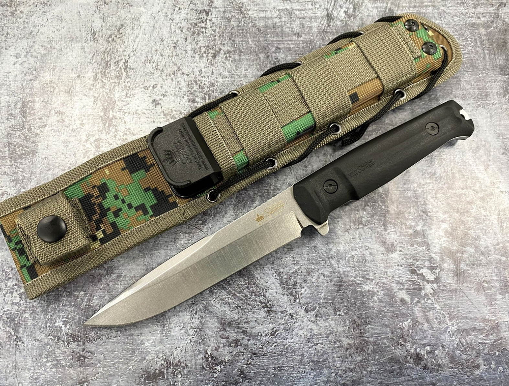 Туристический  нож Delta AUS-8 Stonewash, Kizlyar Supreme, 4650065057455