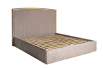 Кровать Garda Decor Ланси (Lancy) 180 см, велюр серый 200*220*146 см