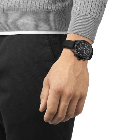 Tissot T116.617.36.052.00KZ мужские швейцарские часы с хронографом на ремне