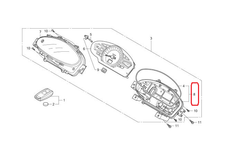 37212-KWN-931. CASE ASSY. Speedometer case (lower body) Honda PCX 2010-2015
