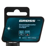 Отвертка PH1 x 150 мм, S2, трехкомпонентная ручка Gross — фото 4
