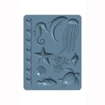 Форма силиконовая для слепков Sculpey Silicone Bakeable Mold, 61 Sea Life, Sculpey APM