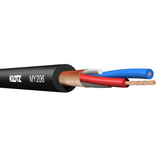 Klotz MY206SW Микрофонный кабель сверхгибкий 6 мм, 2x0,22 мм, витой экран, черный