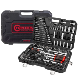 Набор инструментов 216пр. 1/4'', 3/8'', 1/2''(6гр.) FORCEKRAFT LIGHT FK LIGHT-38841L DS