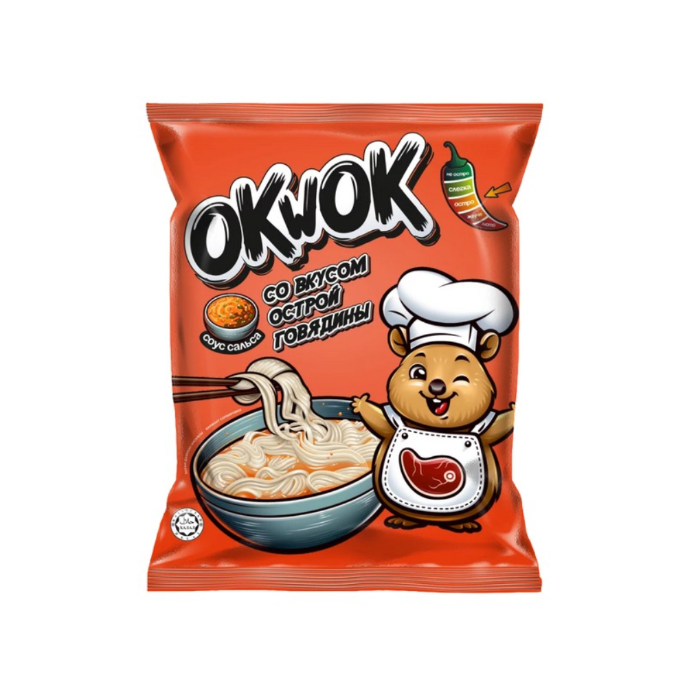 Лапша OKwok со вкусом ягненка 90 гр