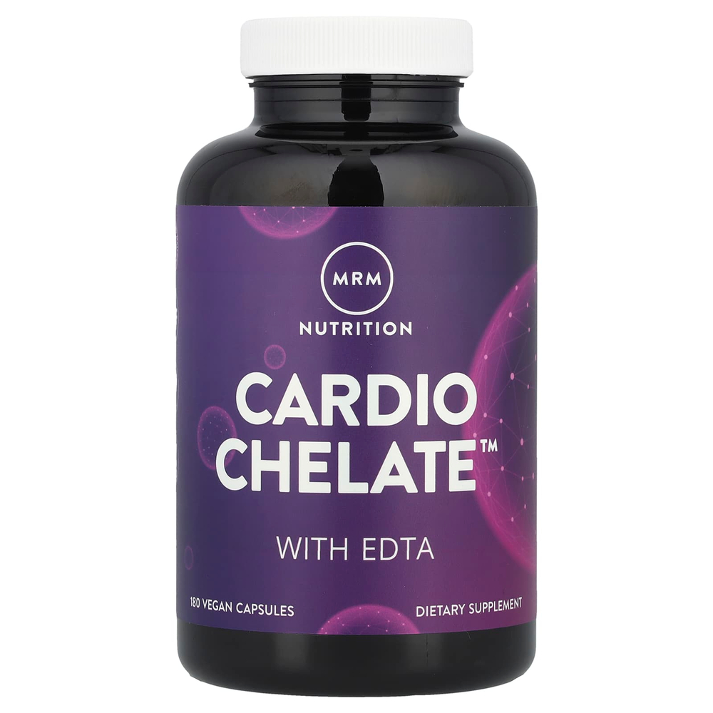 MRM Nutrition, Cardio Chelate с ЭДТК, 180 веганских капсул