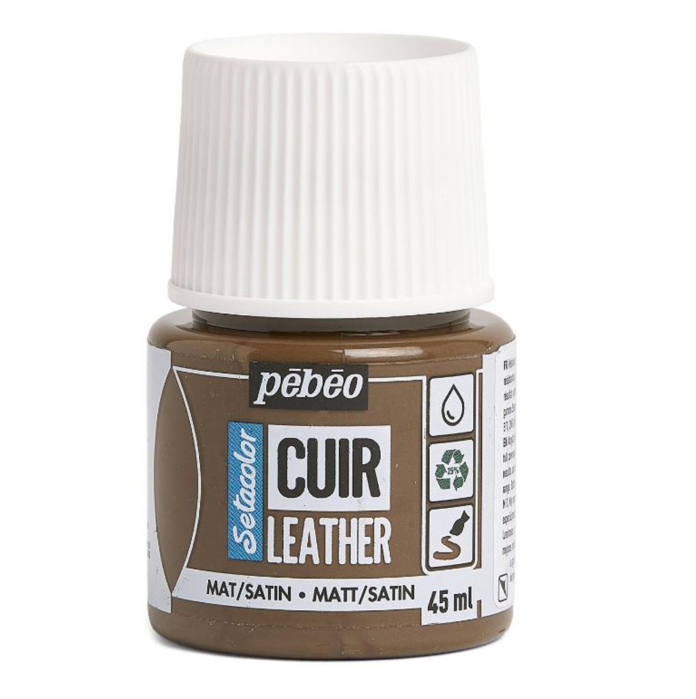 Краска по коже Setacolor 45 мл, 295618 Коричневый эспрессо, Pebeo, 295618 Краска по коже Setacolor 45 мл, 295618 Коричневый эспрессо, Pebeo, 295618