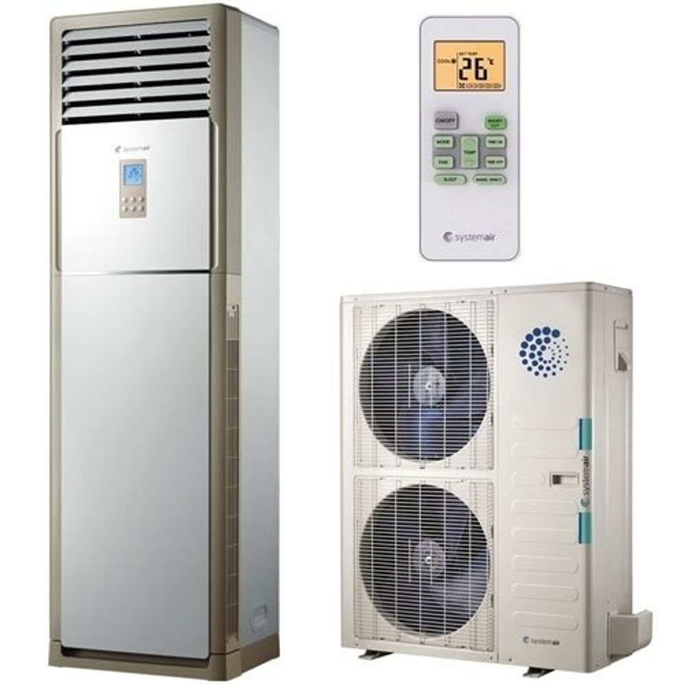 Сплит-система кондиционер колонный Systemair FLOOR 48 HP R на 140 м²