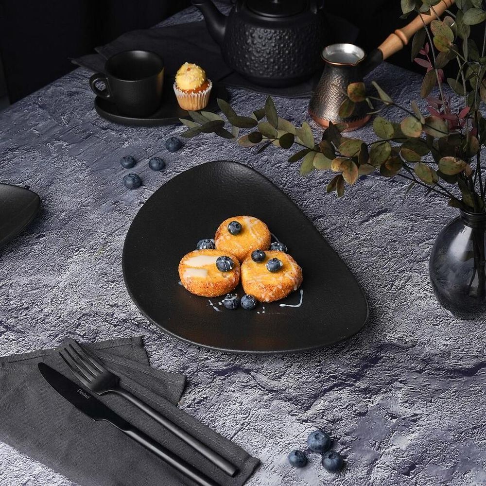 Блюдо овальное 29*20 см h3 см Side Up Smooth Black Raw Stellar P.L. Proff Cuisine [3]