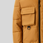 Куртка Alpha Industries Hooded Puffer Bronzed Brown (Коричневый)