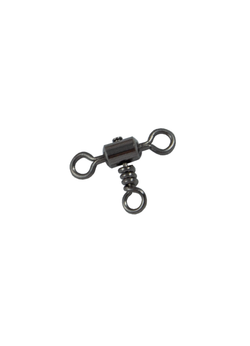 Вертлюжок рыболовный Fish Crystal  цилиндрический на три направления CROSSLINE SWIVEL 1024 №5 (5 упаковок)