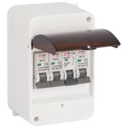 Корпус пластиковый навесной ЭРА SIMPLE КМПн 1/4 IP30 прозрачная крышка белый | Корпуса пластиковые распределительные