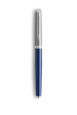 Перьевая ручка Waterman Hemisphere Entry Point Stainless Steel with Blue Lacquer в подарочной упаковке