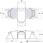 ПАЛАТКА BASK SHUTTLE 6M
