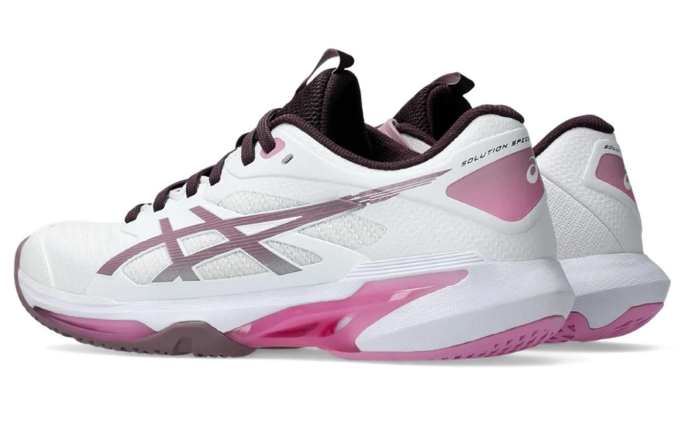 Женские теннисные кроссовки Asics Solution Speed FF 4 - white/dusty mauve