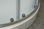 Душевой уголок BelBagno UNO-195-R-2-90-C-Cr 90х90 профиль Хром стекло прозрачное