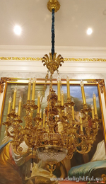 Латунная люстра
