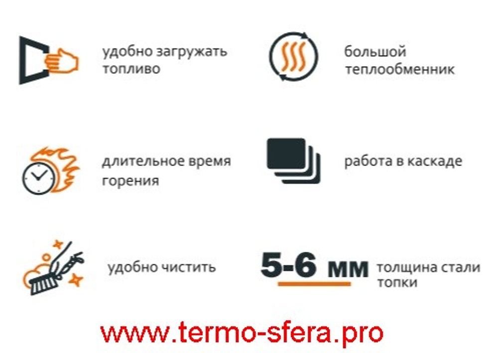 Котел твердотопливный ТЕПЛОВЪ ТА-100