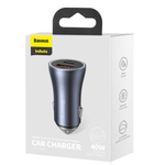 Автомобильное зар.устр. Baseus Golden Contactor Pro Dual Quick Charger 2USB 40W (CGJP020113) синее