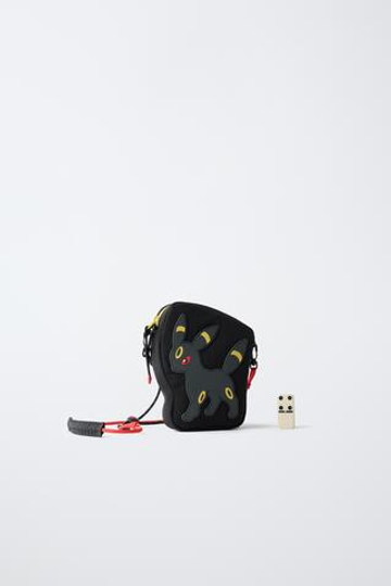 ZARA СУМКА С ПЛЕЧЕВЫМ РЕМНЕМ UMBREON™ POKÉMON, ЧЕРНЫЙ