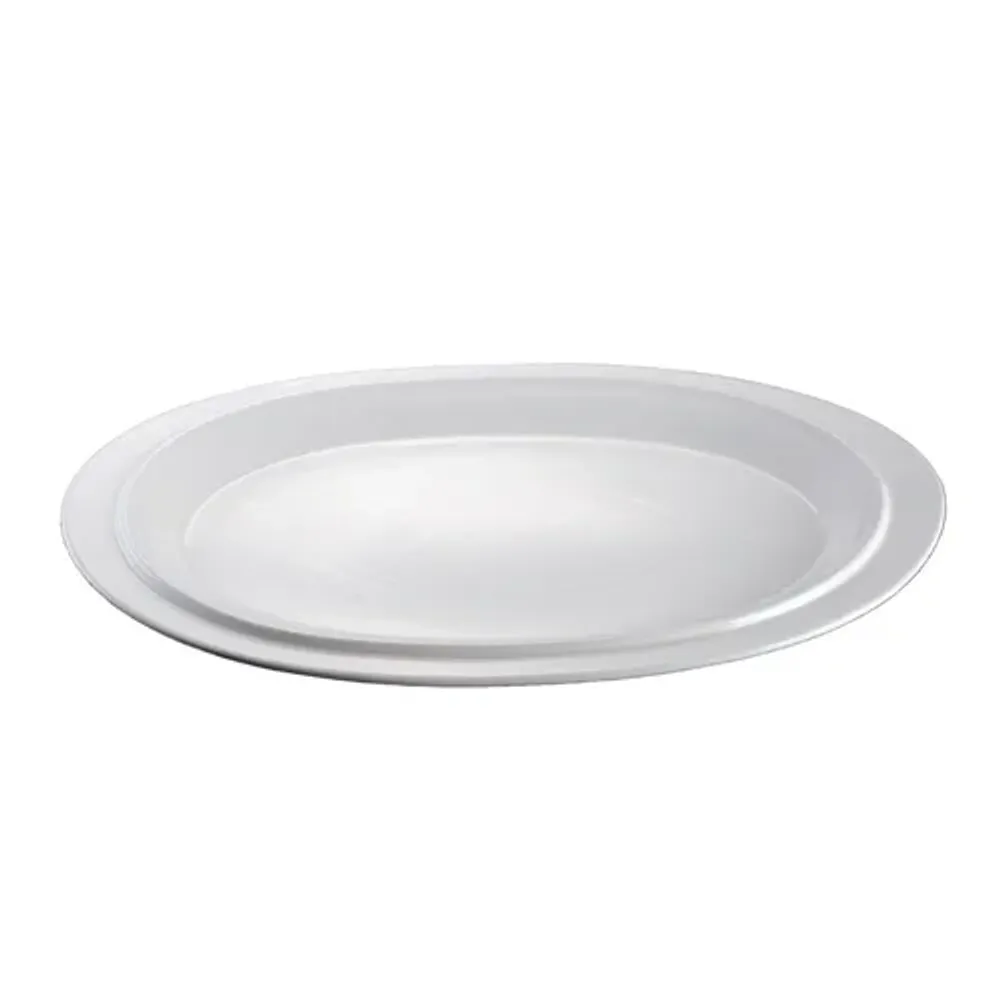 Блюдо овальное 30*21,5 см h3 см с бортом белое фарфор NEW P.L. Proff Cuisine [3]