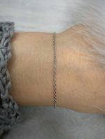 Цепочка звено 1,5 мм цена за 20 см, цвет серебро, Корея