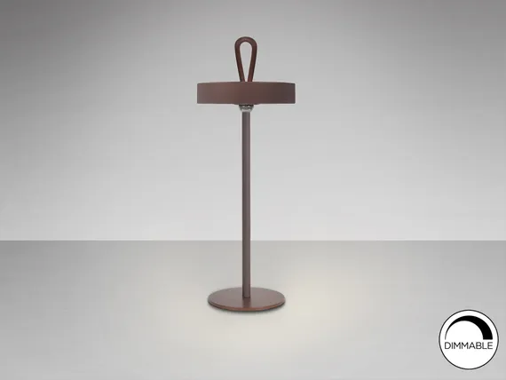 Настольная лампа Gong LED с отделкой Corten