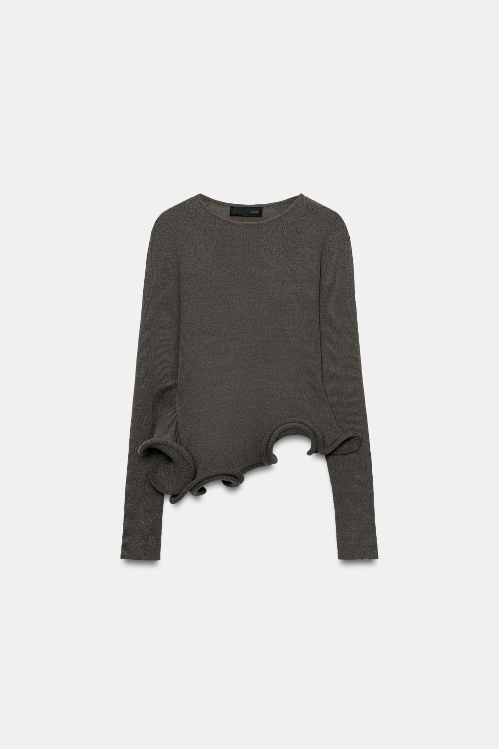 СВИТЕР С ВОЛАНОМ — ZARA