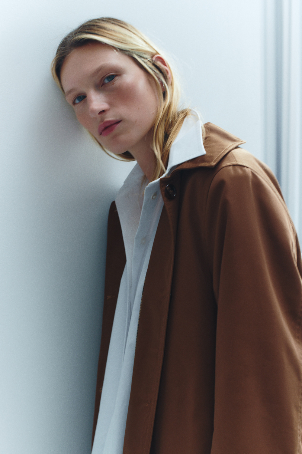Пальто оверсайз с поясом - H&M