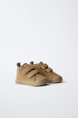 ZARA КОЖАНЫЕ БОТИНКИ BAREFOOT, КОРИЧНЕВЫЙ