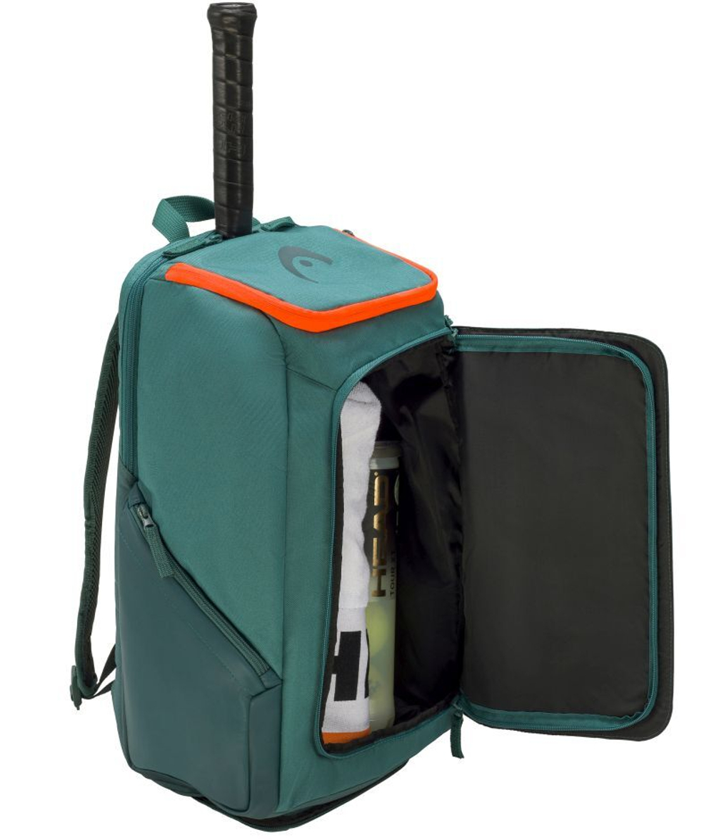 Рюкзак теннисный Head Pro Backpack 28L - dark cyan/fluo orange