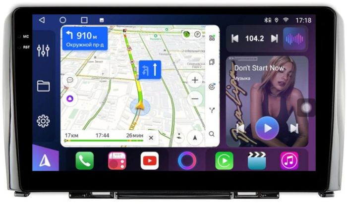 Магнитола для Great Wall Hover H6 2012-2017 - FarCar S400-TS18 монитор 9.5" QLED на Android 14, CarPlay, 4G SIM-слот