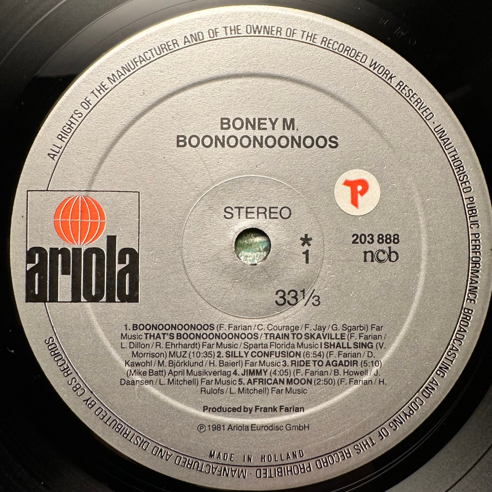 Boney M. - Boonoonoonoos (Европа 1981г.)