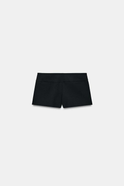 ZARA ШОРТЫ МИНИ, ЧЕРНЫЙ