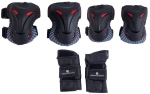 Комплект защиты Safe fit teens 3.0 (S) черный-красный