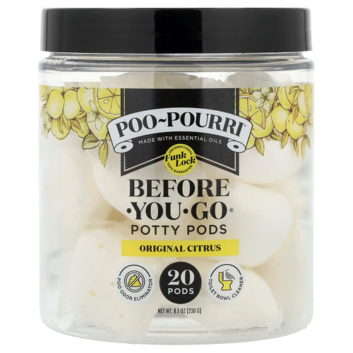 Poo-Pourri, капсулы для унитаза Before-You-Go®, классический цитрус, 20 капсул, 230 г