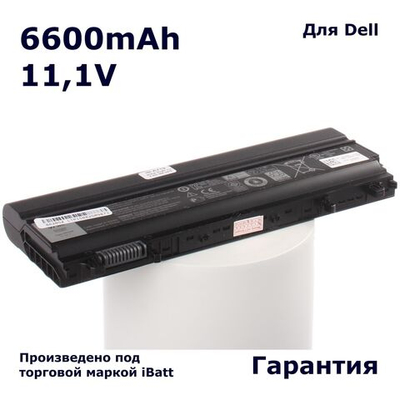 Аккумулятор iBatt 6600mAh, для TU211 451-BBID VV0NF 312-1351 451-BBIF N5YH9 451-BBIE