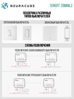 ZigBee Реле Sonoff ZBMINIL2 Extreme, 6A/1320Вт (Работает с Алисой)