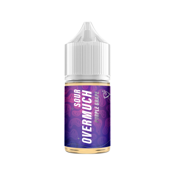 Купить Жидкость Overmuch Sour Salt 30 мл - Purple Grape (20 мг)