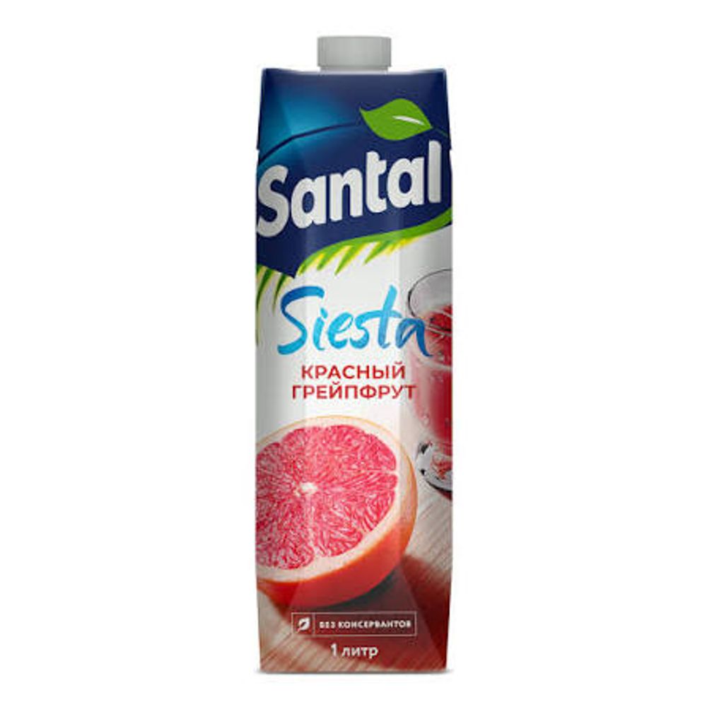Напиток сокосодержащий Santal красный грейпфрут 12х1л Prisma