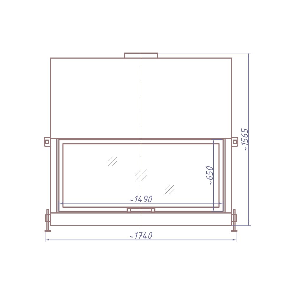 КАМИННАЯ ТОПКА DHF 1500B (STAV)