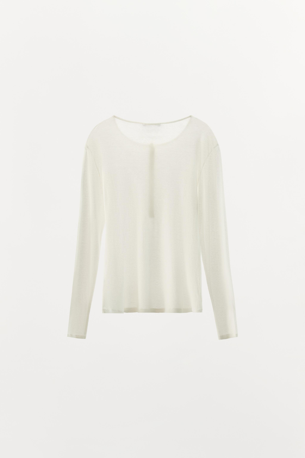 ФУТБОЛКА ИЗ 100% ХЛОПКА НА ПУГОВИЦАХ — ZARA