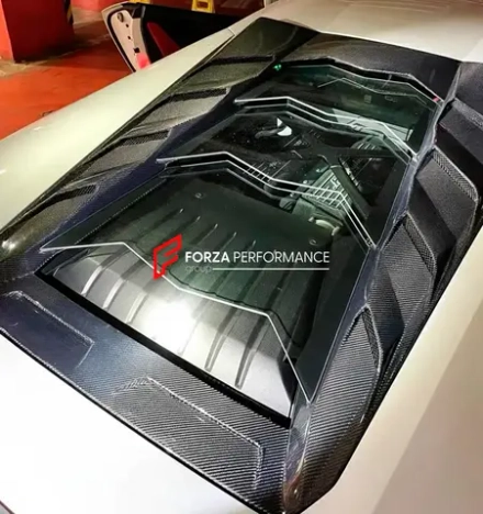 Карбоновая крышка двигателя для Lamborghini Huracan LP580-2 LP610-4 Coupe Ламборгини Хуракан