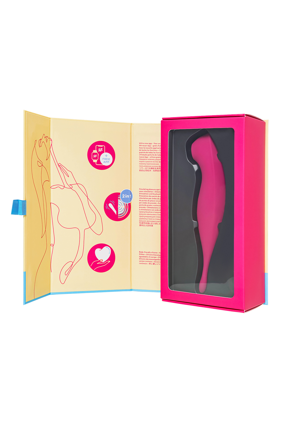 Вакуум-волновой бесконтактный стимулятор клитора Satisfyer Twirling Pro красный