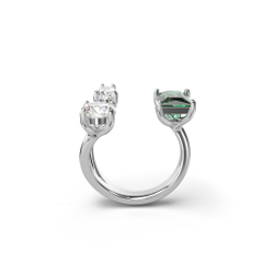 MESMERA:RING OP GREEN WHITE/RHS 52