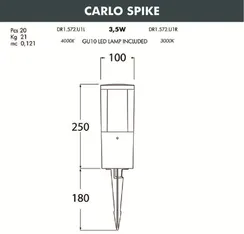 Грунтовый светильник Carlo DR1.572.000.WXU1L Fumagalli