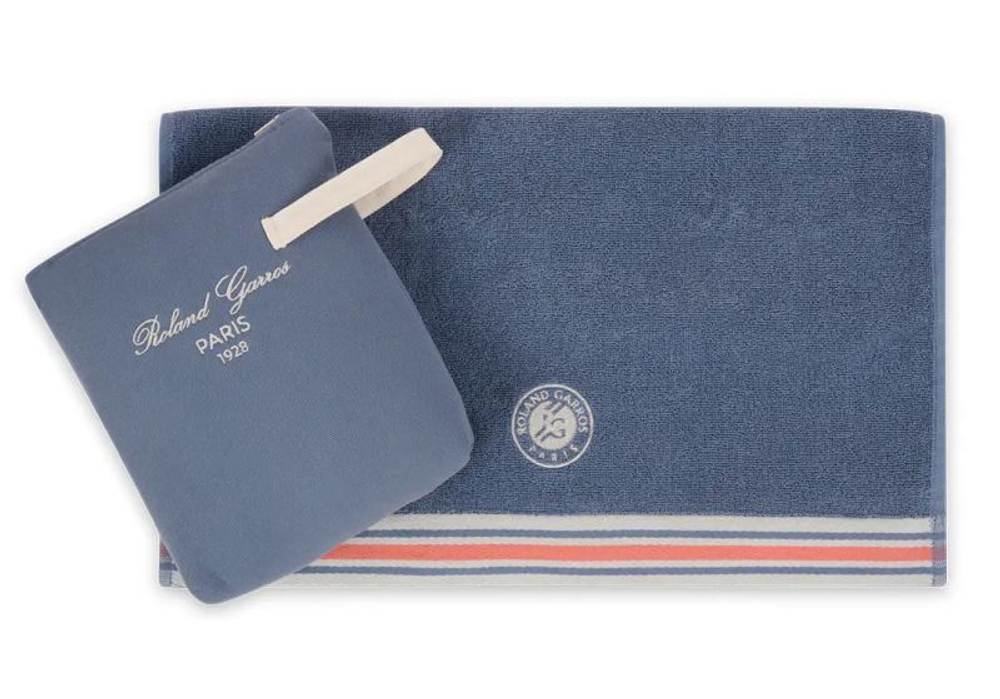 Полотенце теннисное Roland Garros Sporty Chic Trousse Towel - темно-синий