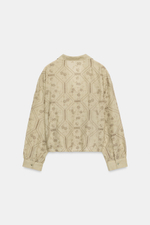 РУБАШКА С АЖУРНОЙ ВЫШИВКОЙ — ZARA