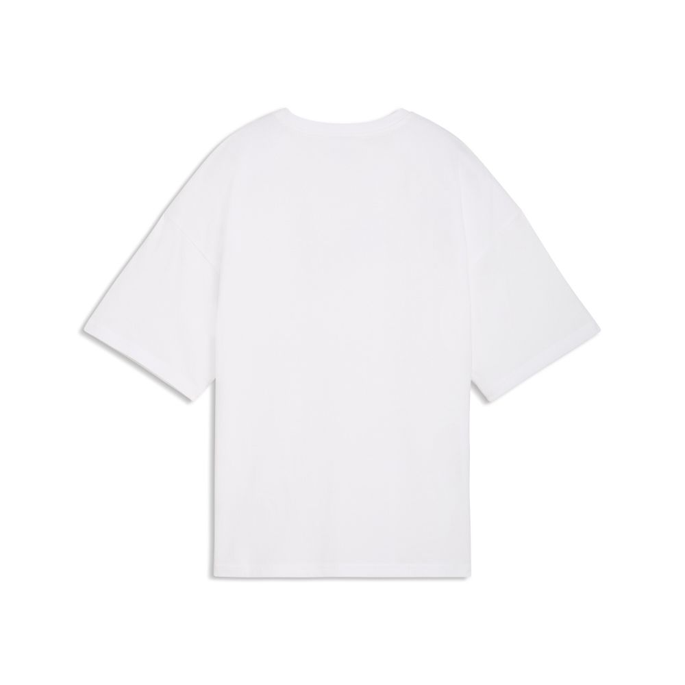 Футболка женская PUMA ESS GRAPHICS LEO LUXE Bedazzled Oversized Tee