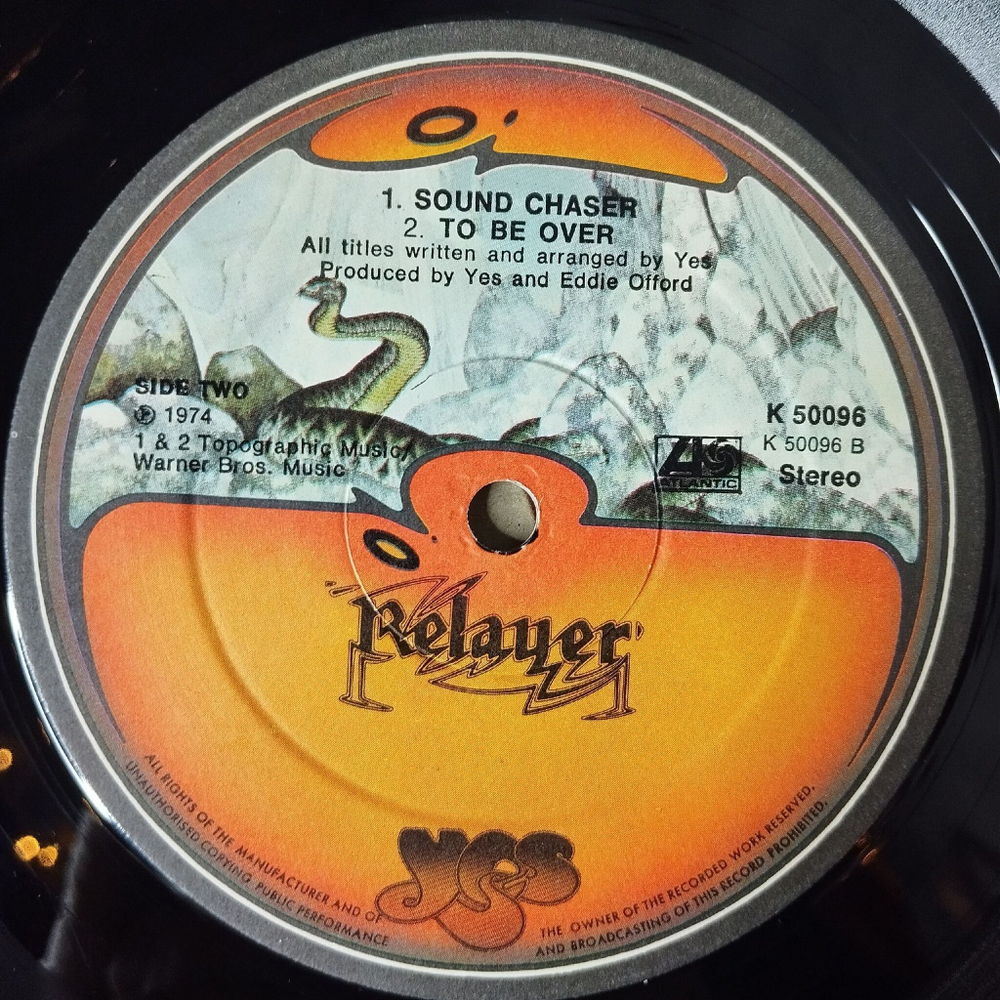 Винтажная виниловая пластинка LP Yes Relayer (UK 1974) Sound Chaser